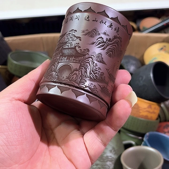 茶杯紫砂全手工紫砂主人杯