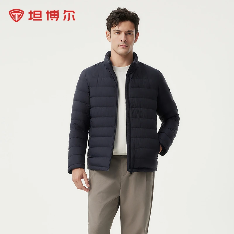 【商场同款】坦博尔2025年新款男士短款轻薄羽绒服外套TAF310281A