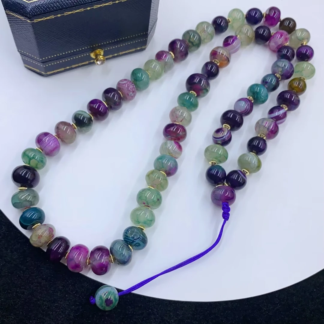 项链 4572  多色椭圆珠珠项链百搭多样性发货