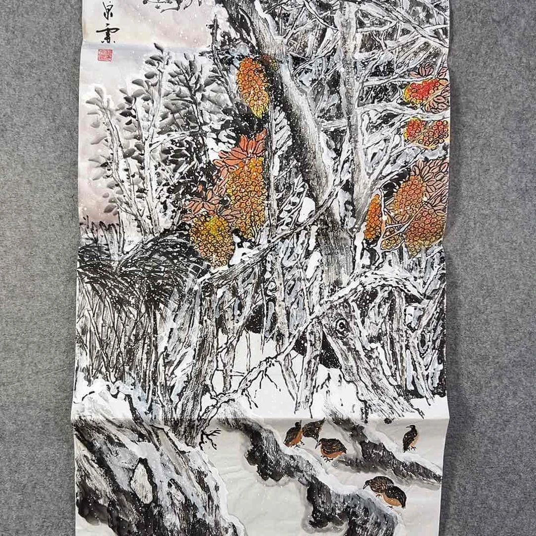 国画884 花鸟在此鸣叫时还要一万