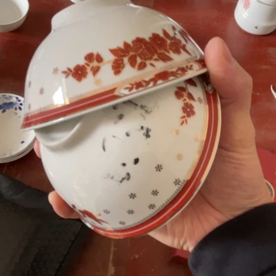 瓷片陶瓷陶瓷5英寸2个红叶