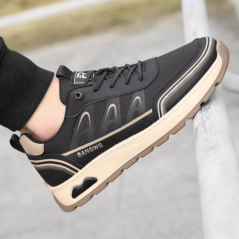 2025新款春秋老北京布鞋男舒适透气不闷脚软底软面中年健步鞋