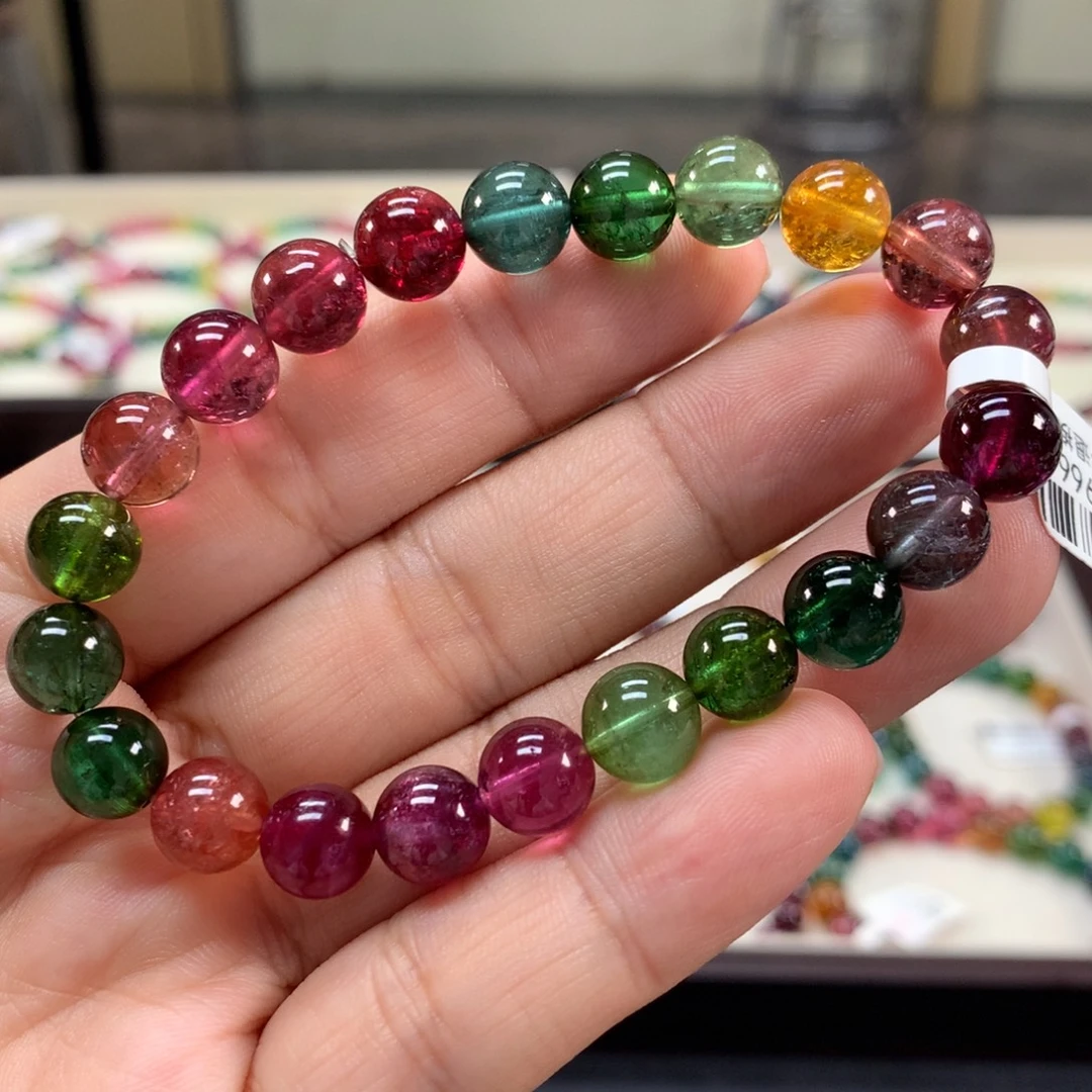 未镶嵌手链碧玺8.8左右