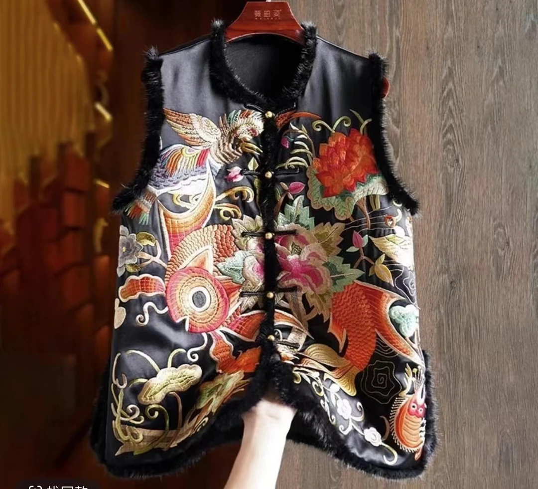 【遇见·新中式】新年马甲重工刺绣马甲百搭