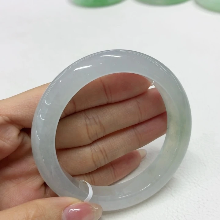 翡翠未镶嵌手镯缅甸翡翠手镯57