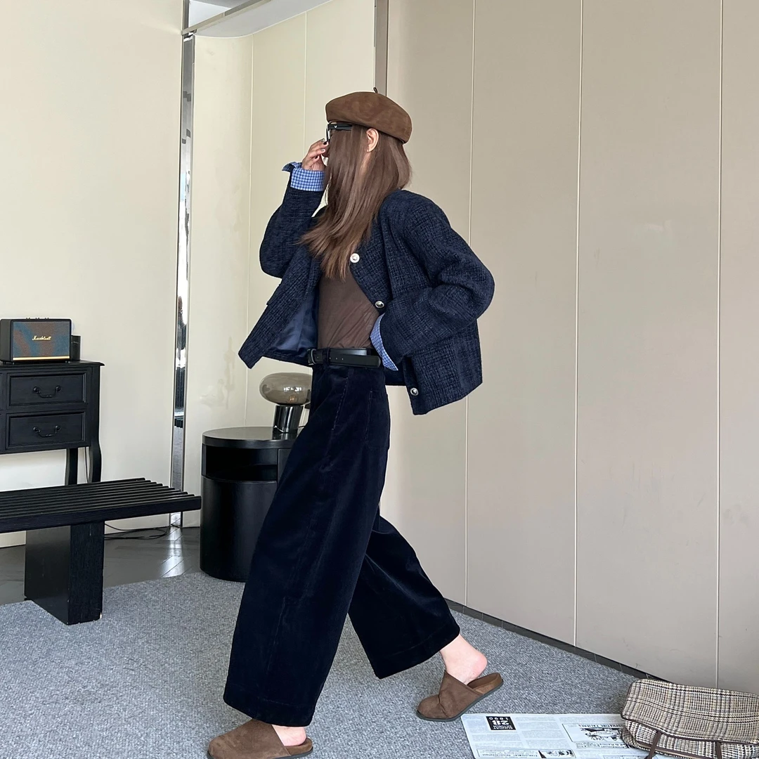 2025冬季新款灯芯绒梧桐裤