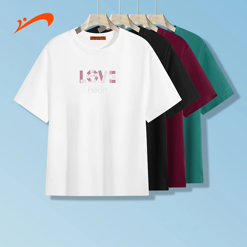 贵人鸟【夏季新款】短袖圆领修身t恤设计感小众时尚百搭女上衣