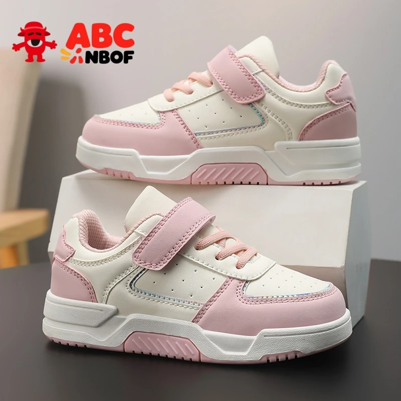 ABC NBOF女童板鞋3-12女孩子公主鞋新款女孩休闲板鞋潮流时尚百搭