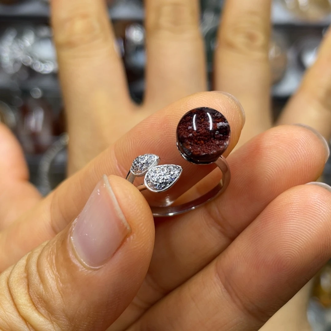 【闪购商品】水晶珠宝半成品银S925镶嵌戒指