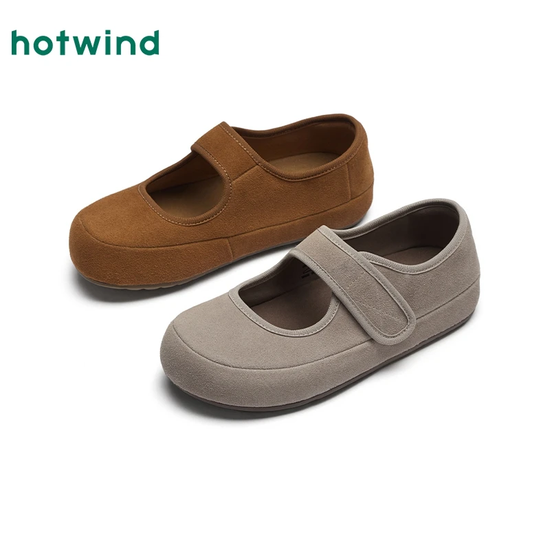 【5折】热风2025年春季新款女士时尚圆头休闲鞋H15W25119