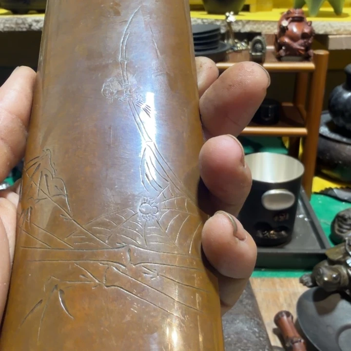 铜中古工艺品，摆件