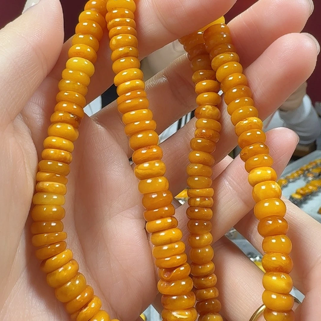 蜜蜡未镶嵌项链项链