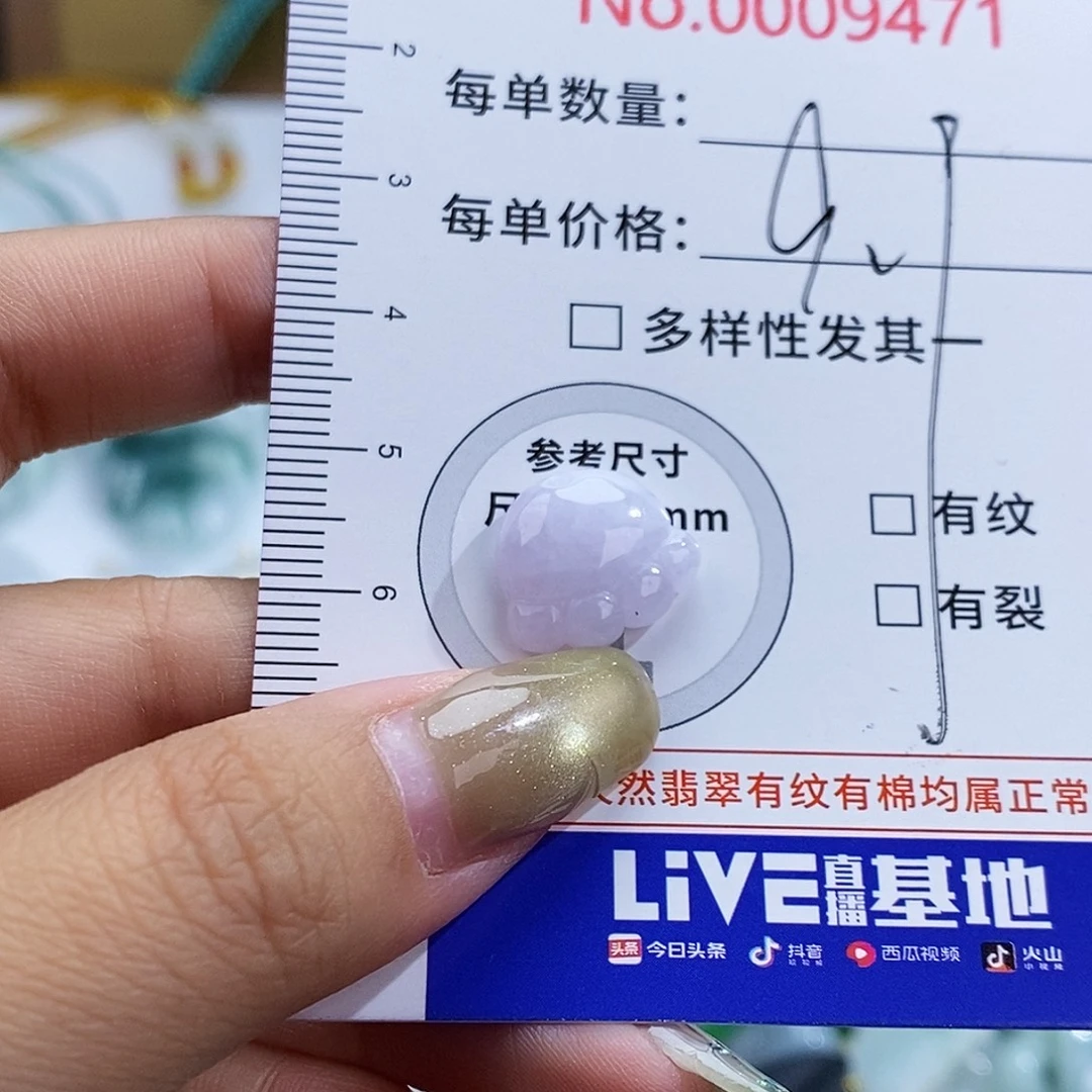 翡翠未镶嵌颈饰9471