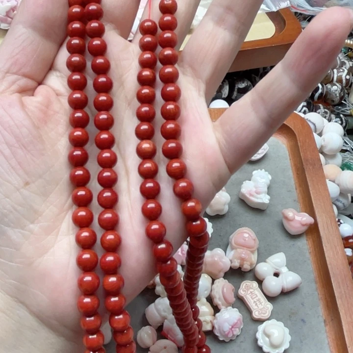 玛瑙/玉髓合金珠宝半成品一条6.5m三姑娘