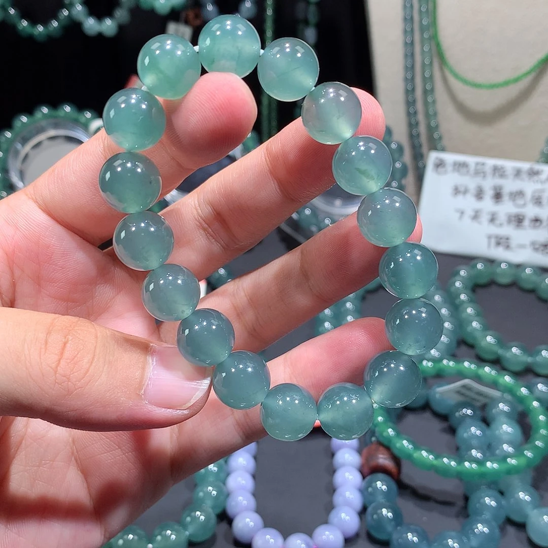 未镶嵌手串翡翠天然a货翡翠手串12.5