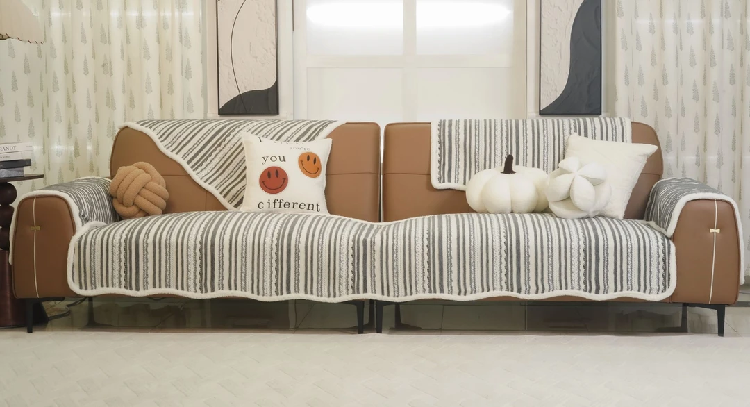 淼顶家居高级感雪尼尔沙发垫四季通用简约坐垫防滑皮沙发套罩