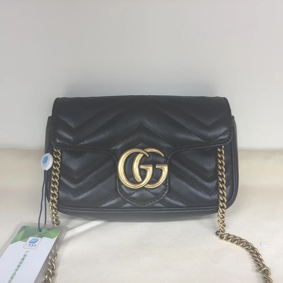 95新 GUCCI/古驰 古驰马蒙黑金mini