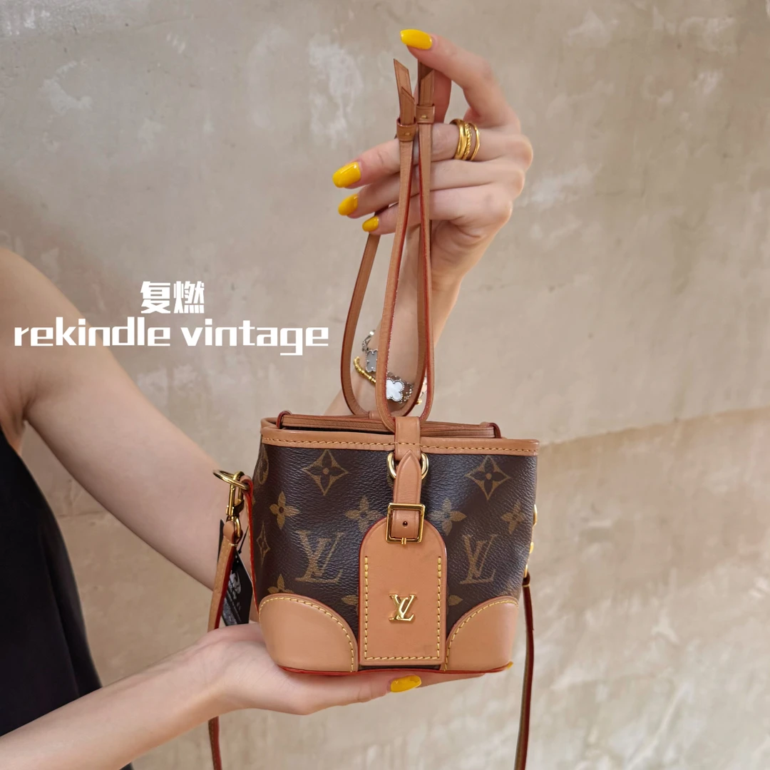 95新 LouisVuitton/路易威登 复燃精选/老花烧卖斜挎包21年
