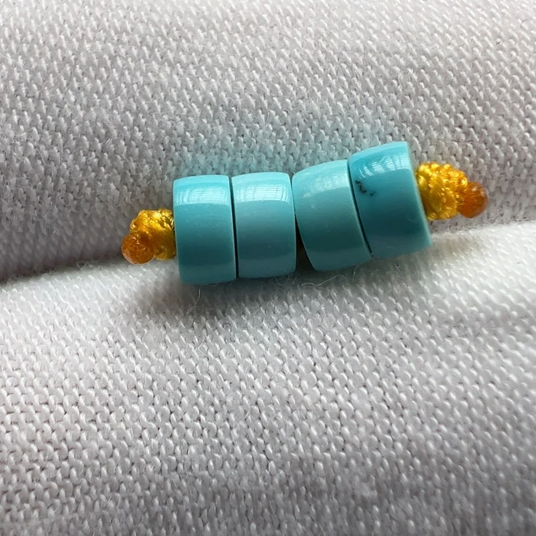 绿松石未镶嵌配饰4.6*2.3