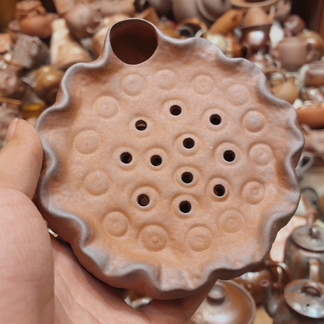 柴烧老岩泥手工茶壶器皿