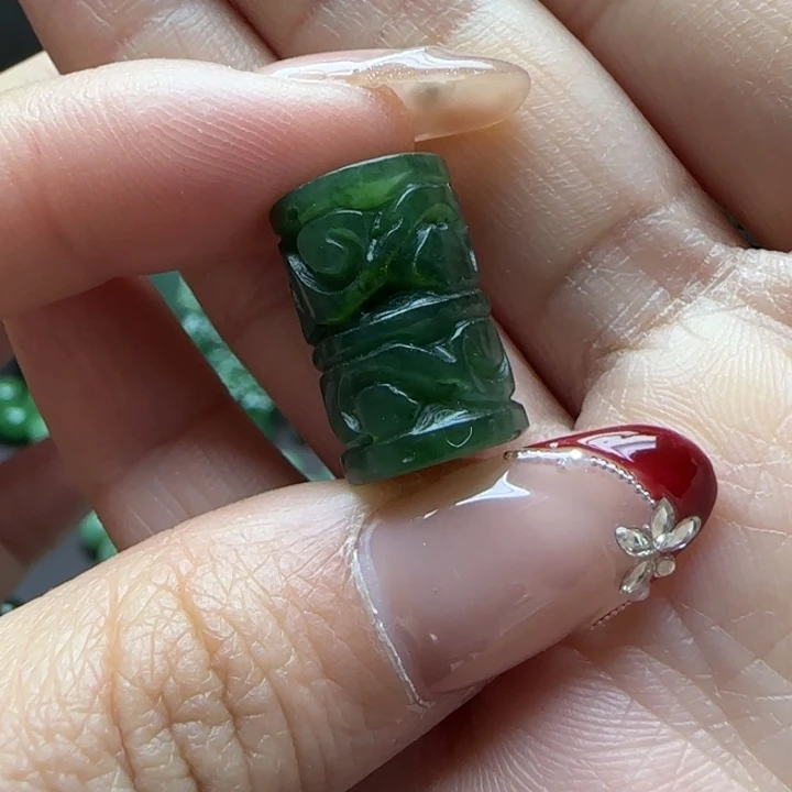 和田玉（碧玉）单珠未镶嵌