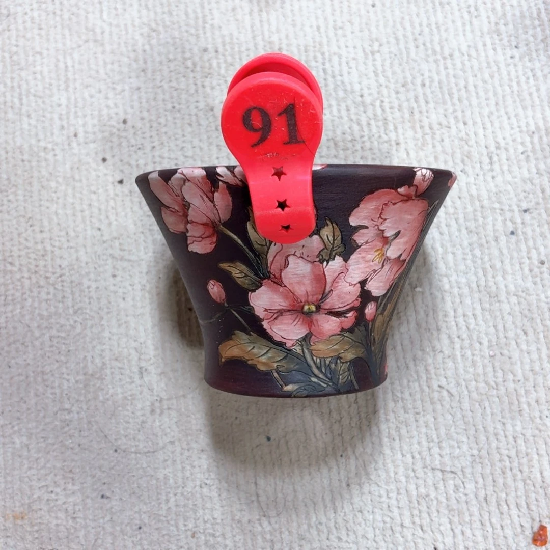 桃****紫砂花盆陶瓷多肉精品花盆