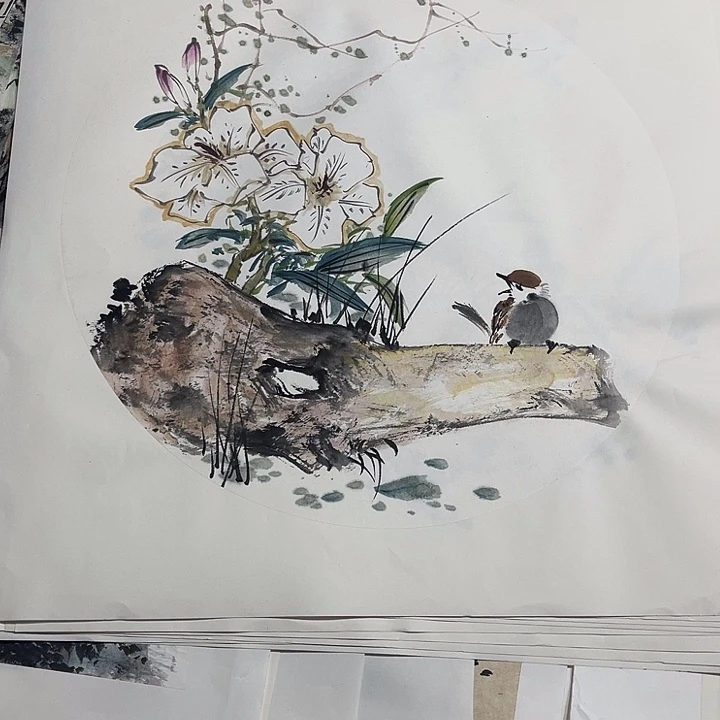 姜奇老师花鸟作品40×40