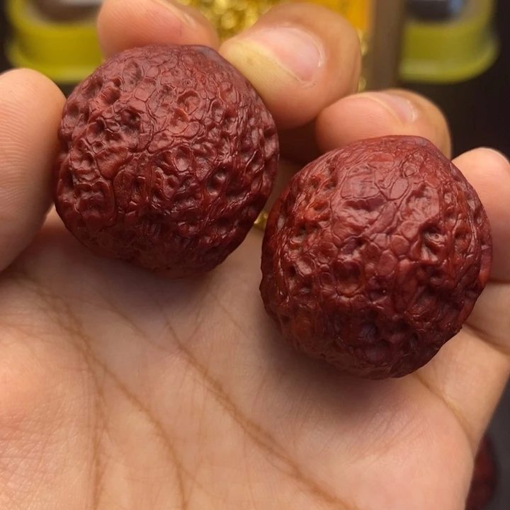 文玩核桃把件36尺蛇皮元宝