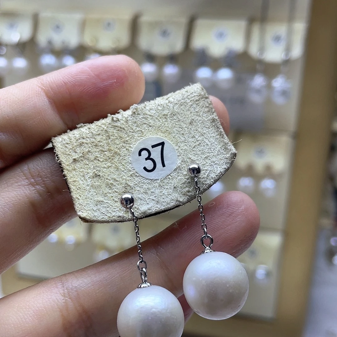 耳饰淡水珍珠银S925镶嵌