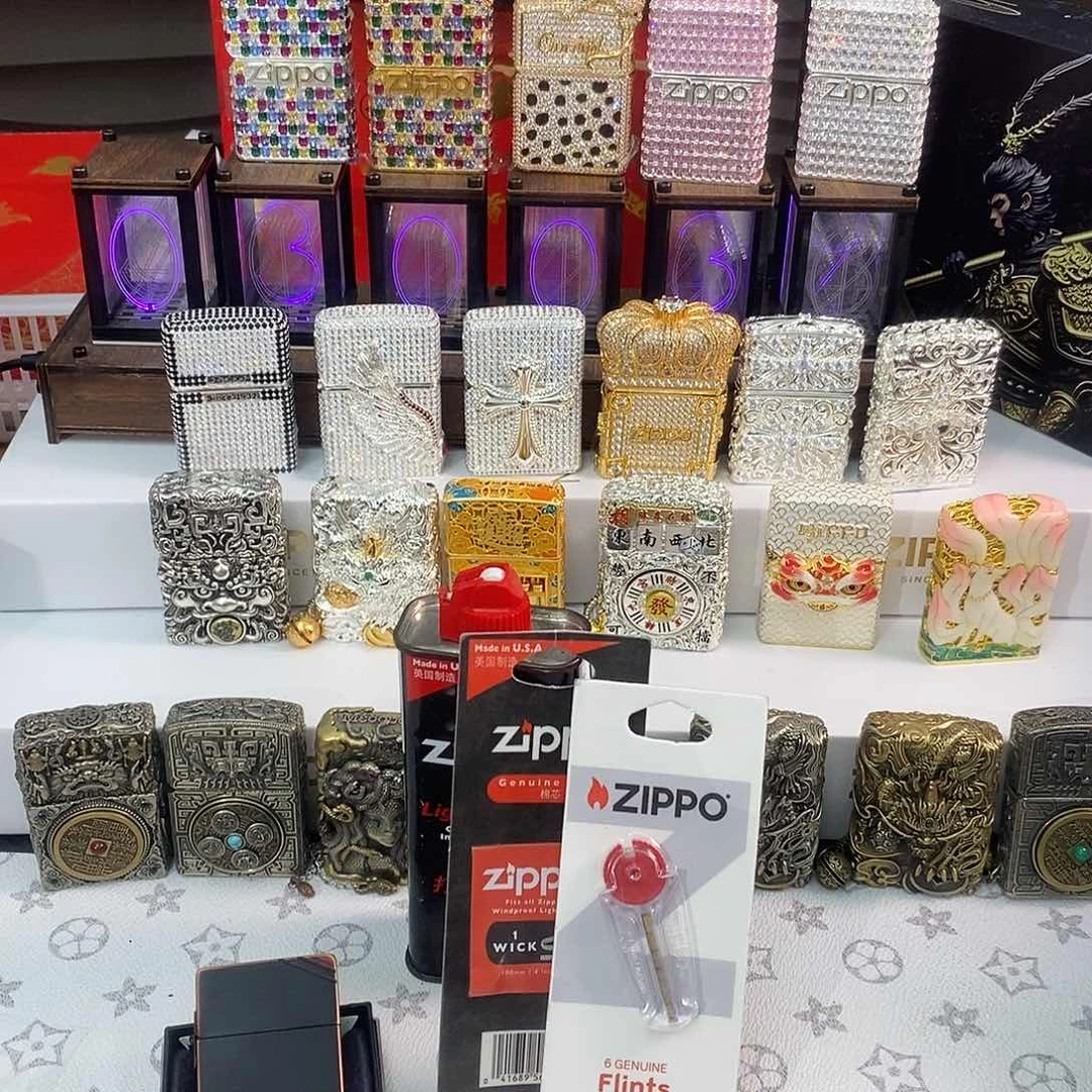 铜多**?35机型红与黑带油火石礼盒礼袋棉芯