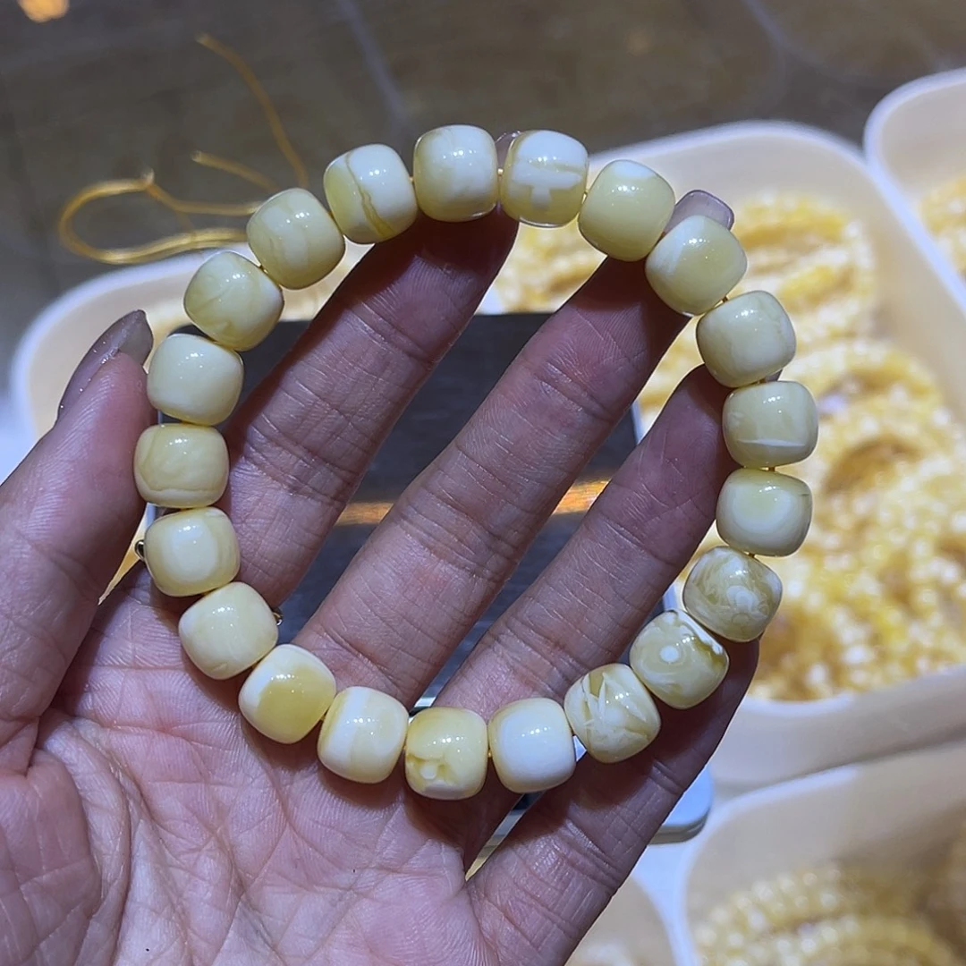 琥珀未镶嵌手链蜜蜡手串11