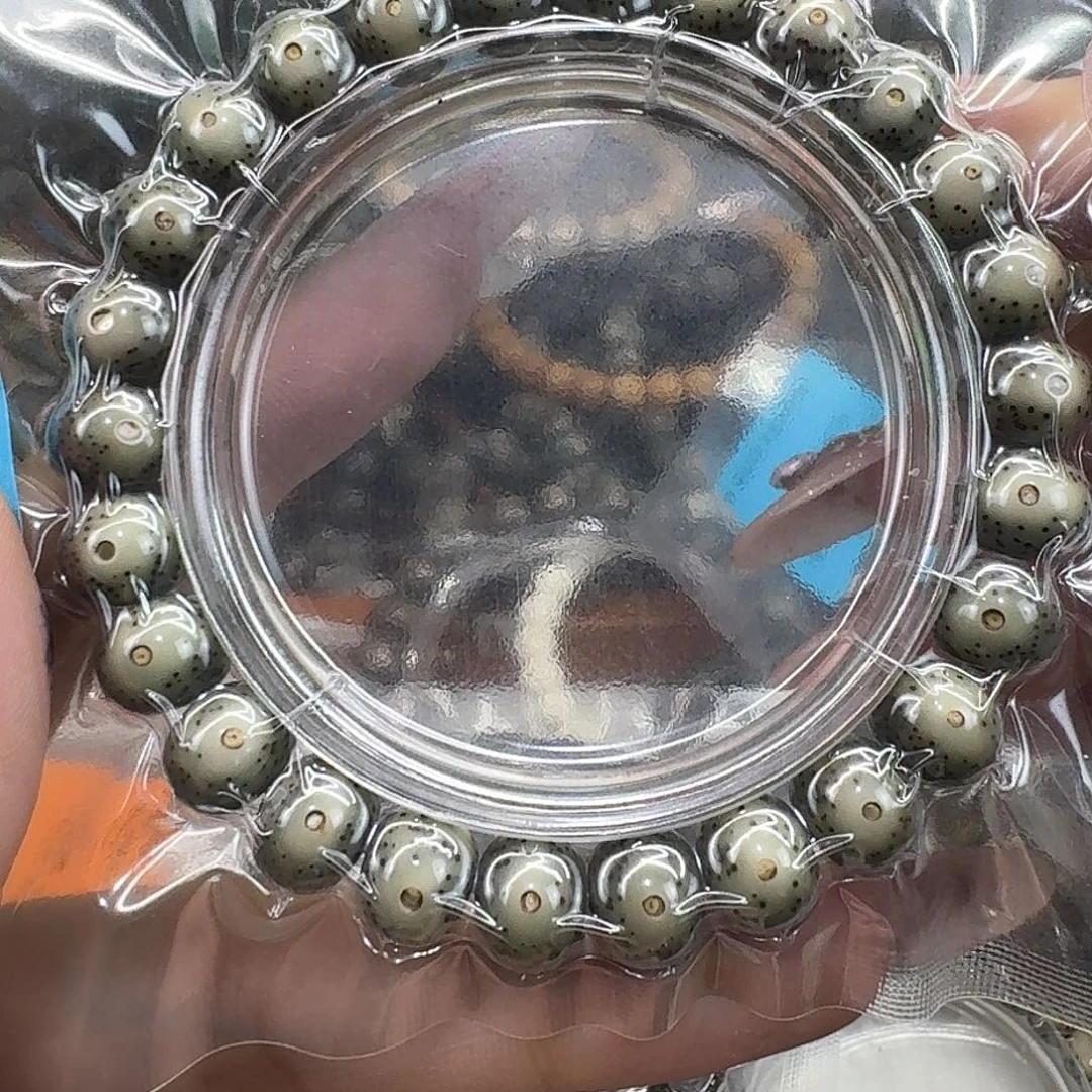 星月菩提手串51尽头卡姿兰大眼睛绿包白同枝苹果10 8