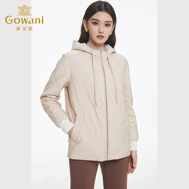 Gowani/乔万尼双面穿羽绒服户外连帽夹克设计商场同款EF4T176