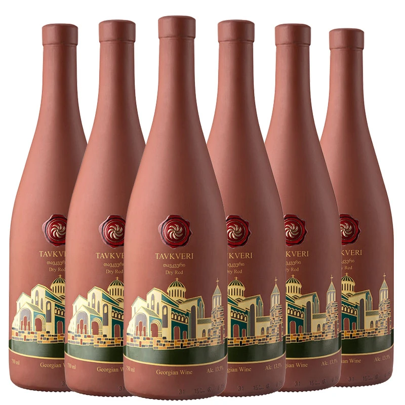 Dugladze/独格拉则陶釉塔克夫干红葡萄酒6瓶整箱