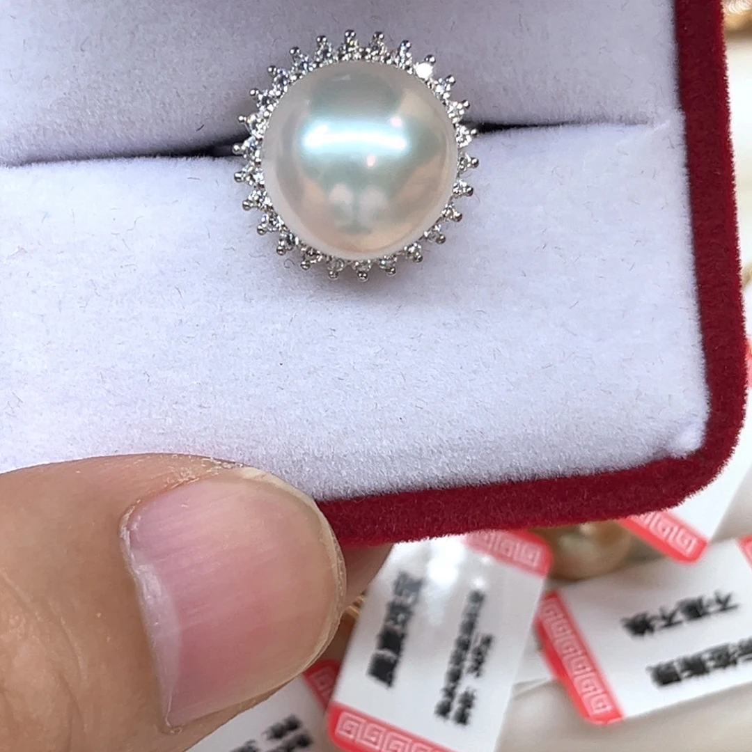 淡水珍珠银S925镶嵌颈饰