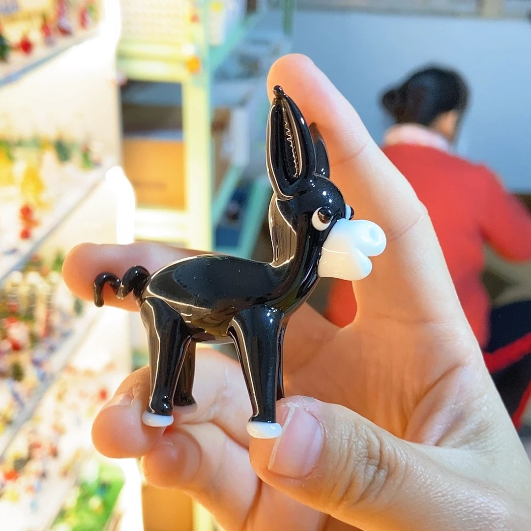 琉璃手工艺品毛驴