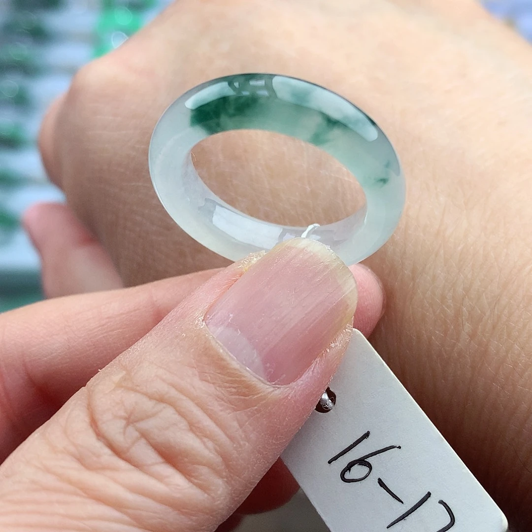 未镶嵌戒指翡翠16-17号