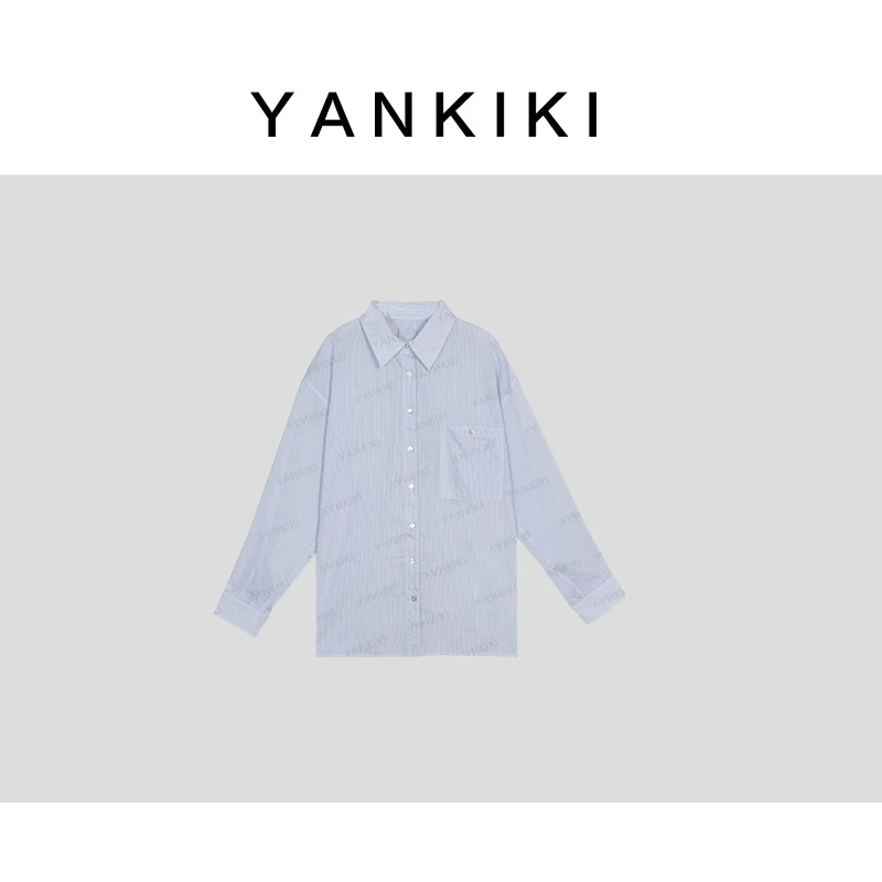 条纹防晒衬衫  YANKIKI 2025夏季款NEW
