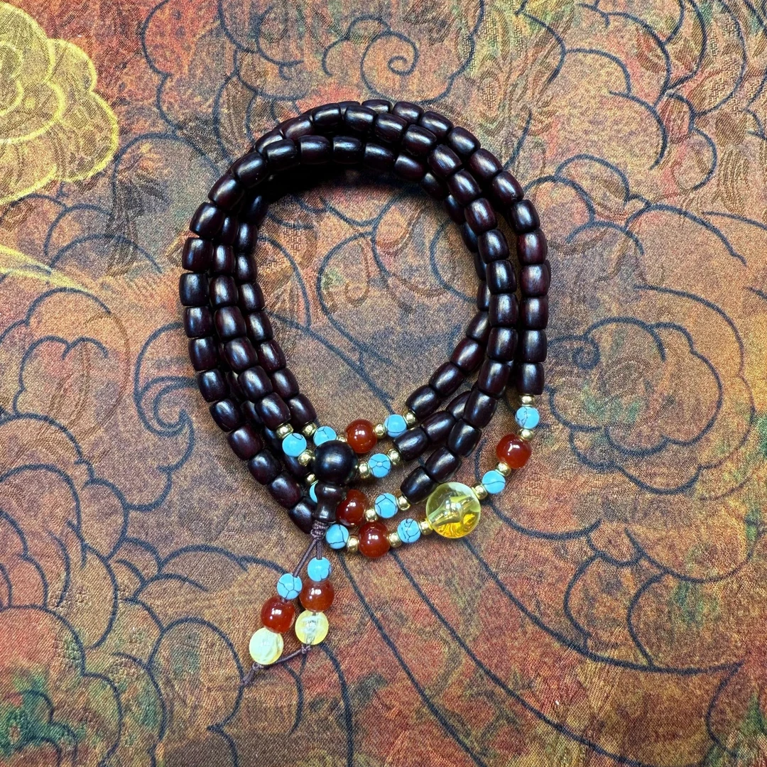 A158小叶紫檀多圈手串-无礼盒