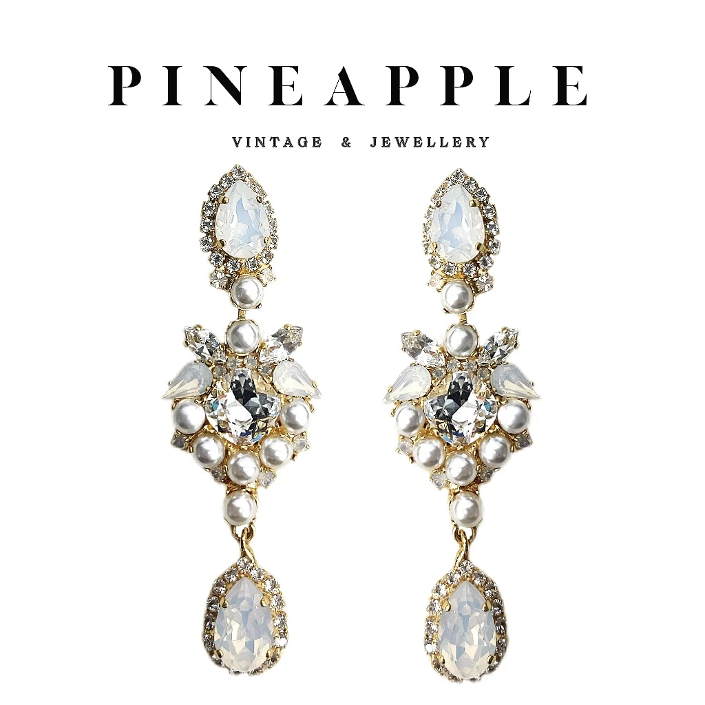 合金耳饰 菠萝中古Dmt Dimitriadis耳环LK7724