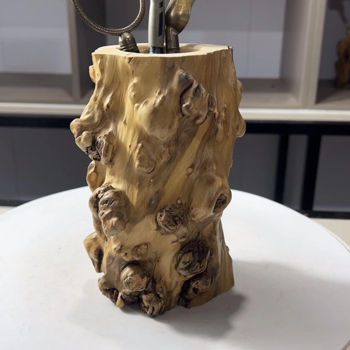 木石榴木榴疤笔筒茶桶