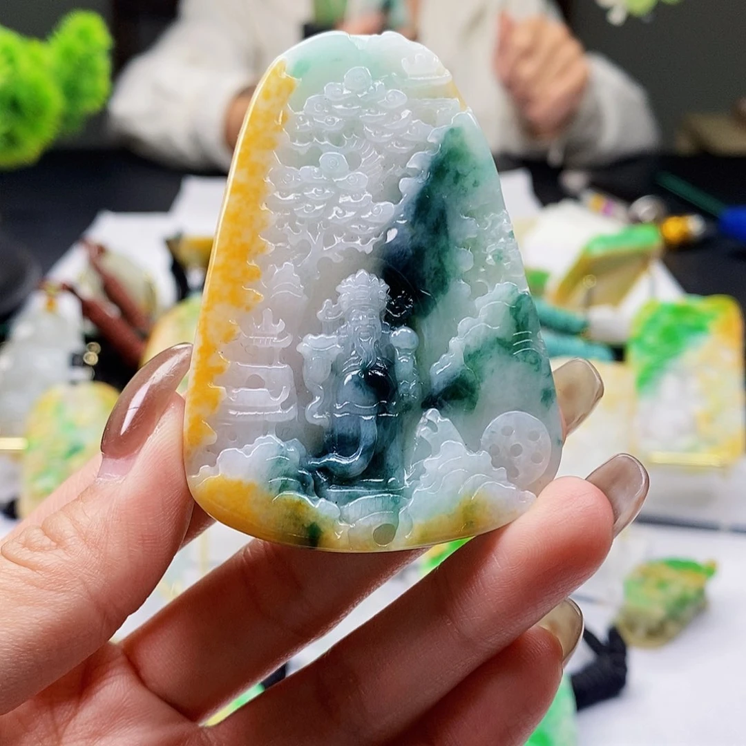 颈饰未镶嵌翡翠翡翠A货