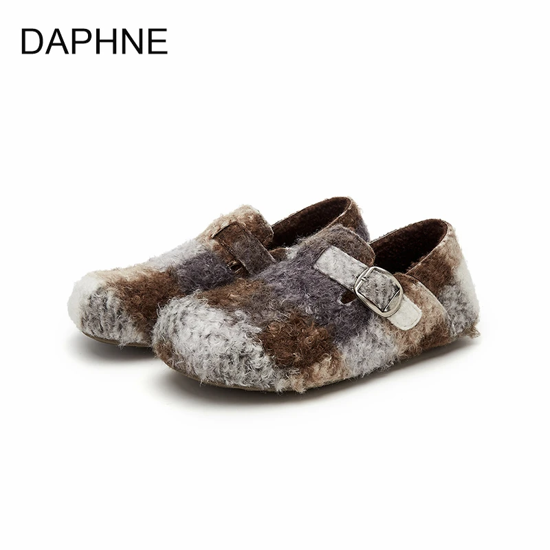 达芙妮2025秋季新款平底简约拖鞋日常休闲居家时尚轻便复古勃肯鞋