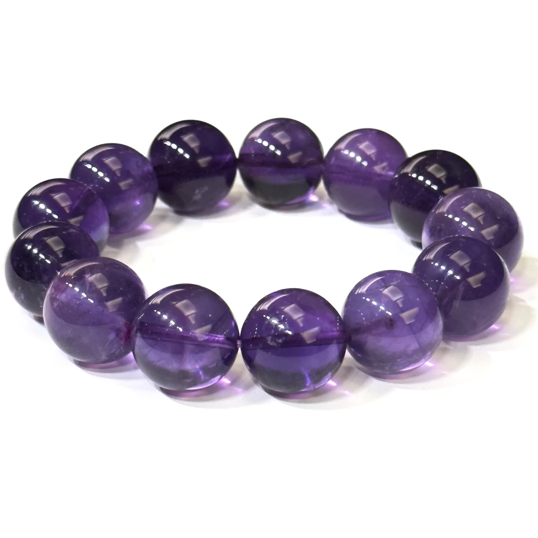 天然紫水晶手串 15-16MM /K549