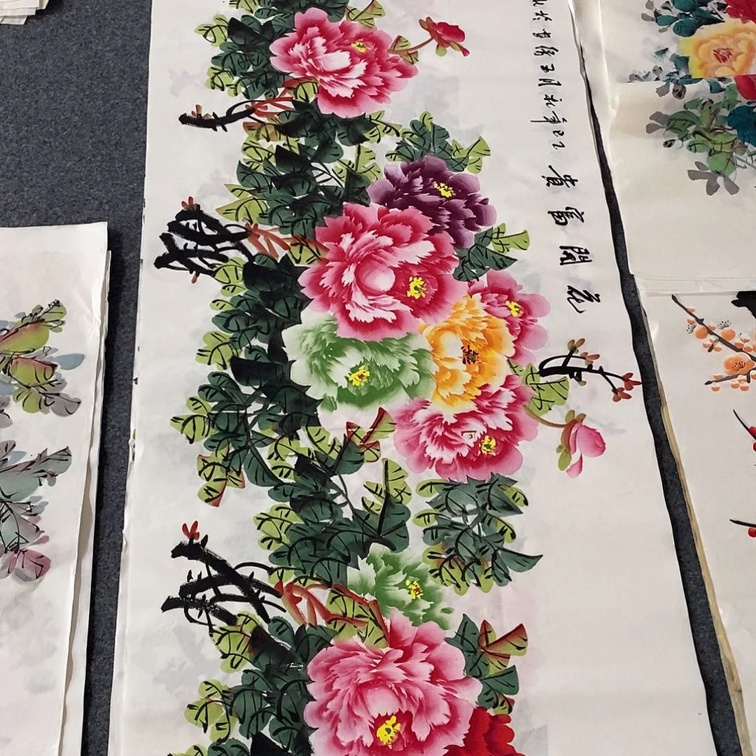 国画画画真的画画