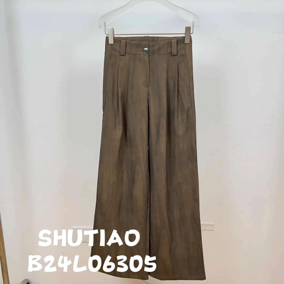 【SHUTIAO】2024秋冬：新款小众设计款裤子B24L06305