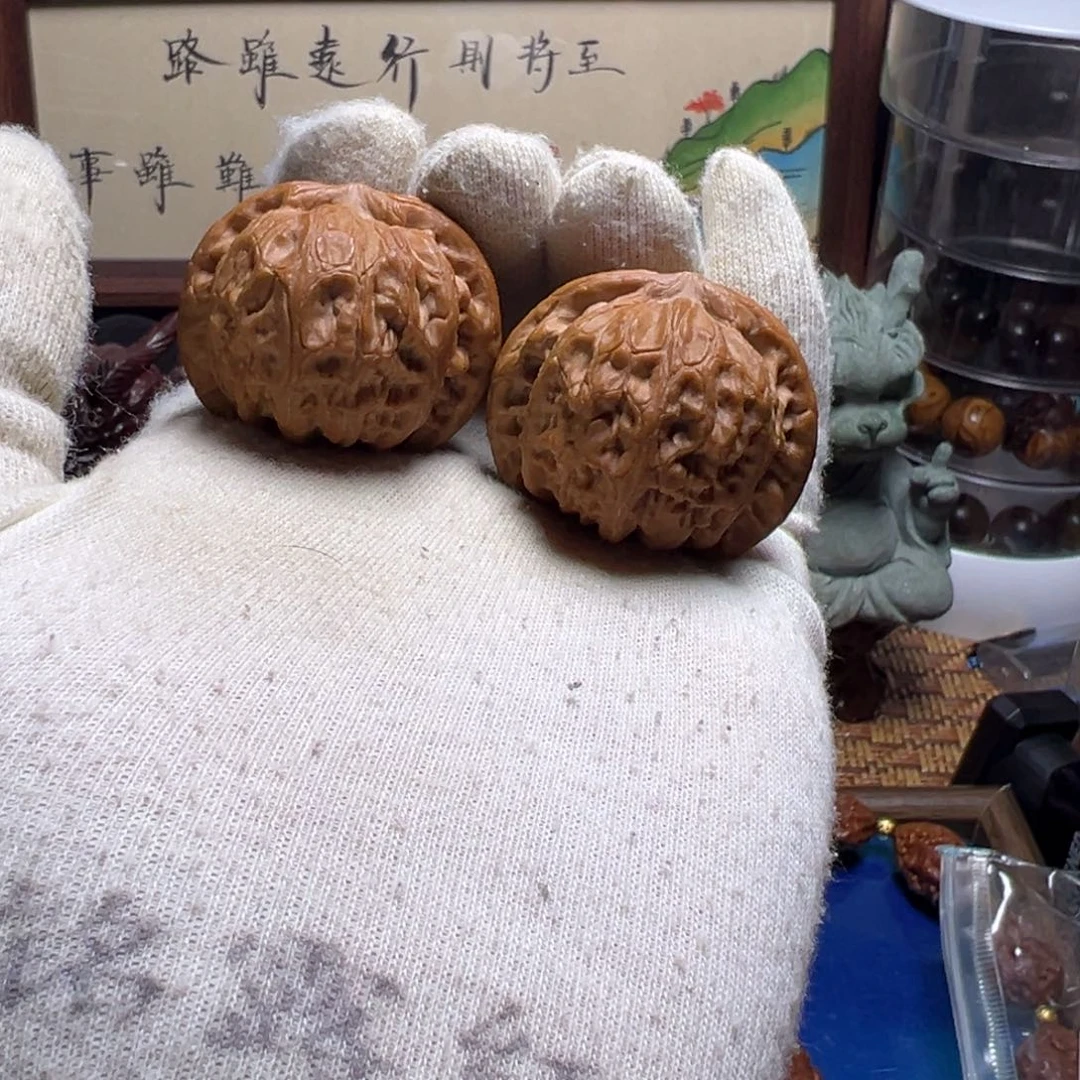 文玩核桃把件战鼓