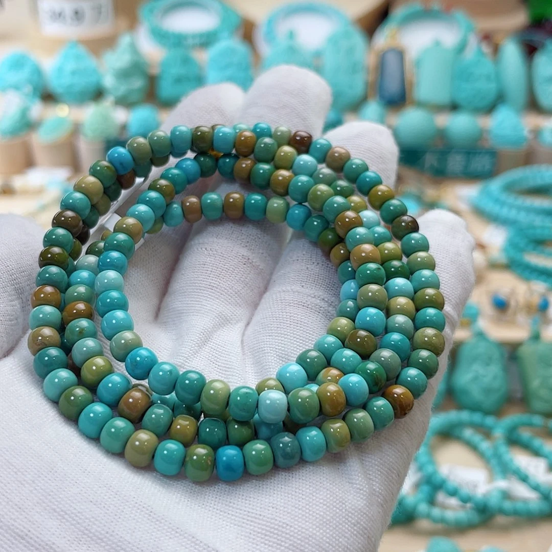 未镶嵌绿松石珠宝半成品