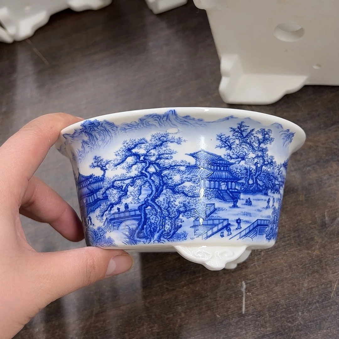 紫砂花盆271号瑕疵15/7.5cm