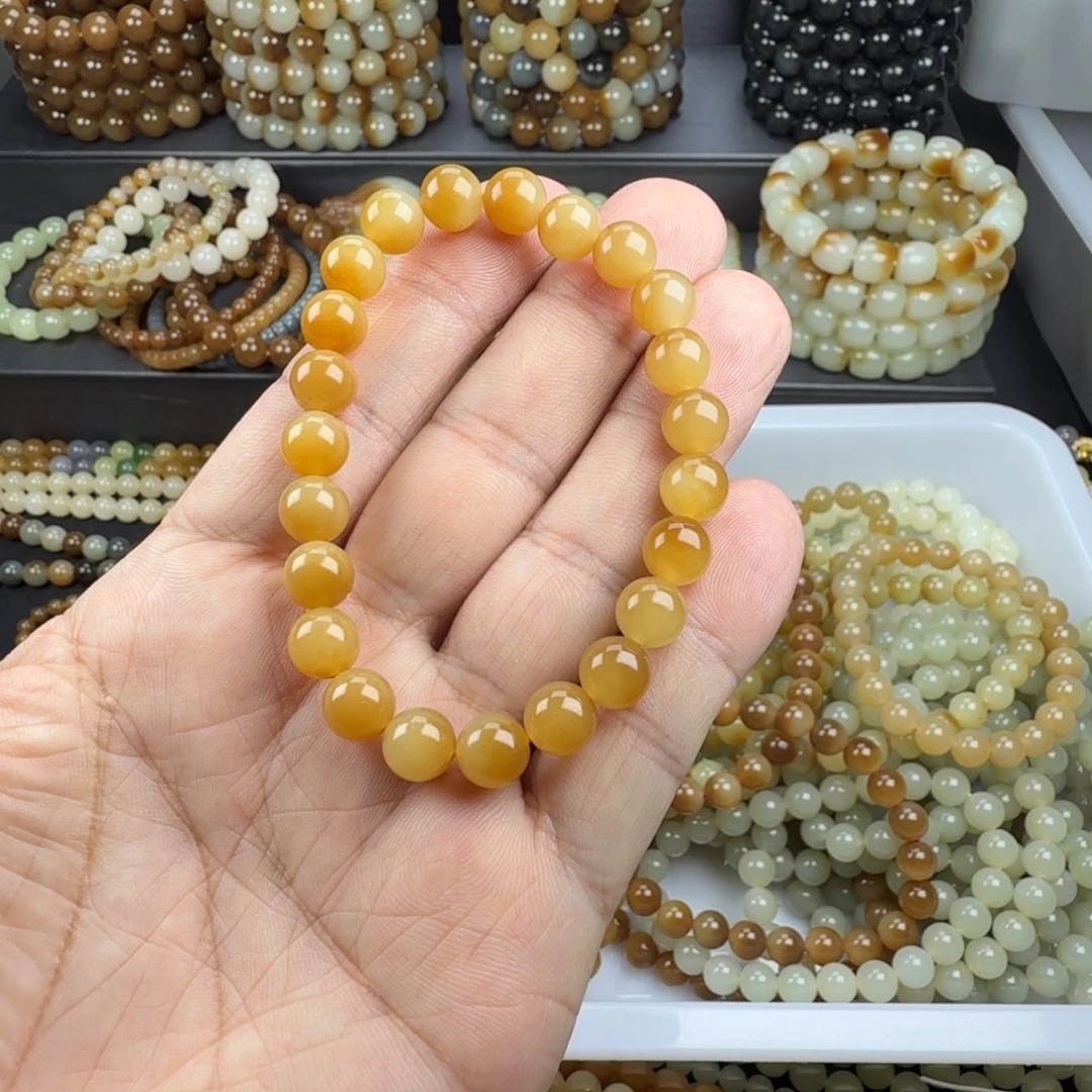 就***儿和田玉未镶嵌手链